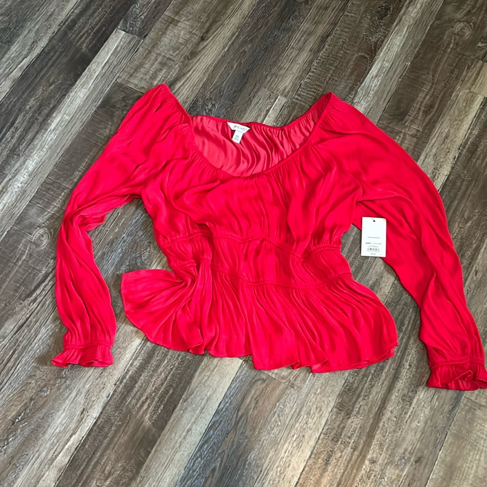 NWT Beautiful Red Off the Shoulder Top